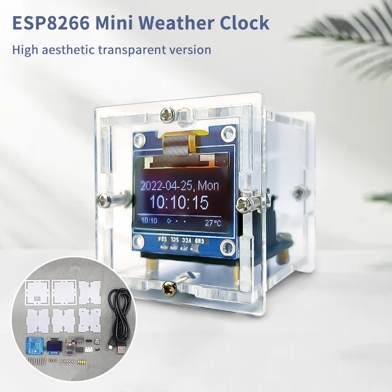 Esp8266 - Kit Orologio Meteo Mini ESP8266 -