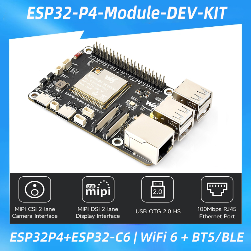 Esp32 P4 - Scheda di sviluppo ESP32-P4 + ESP32-C6