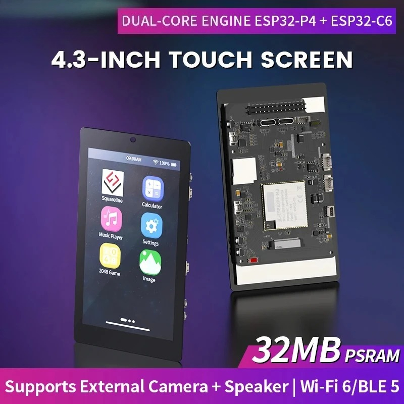 Esp32 C6 - Schermo Touchscreen Capacitivo IPS da 4,3