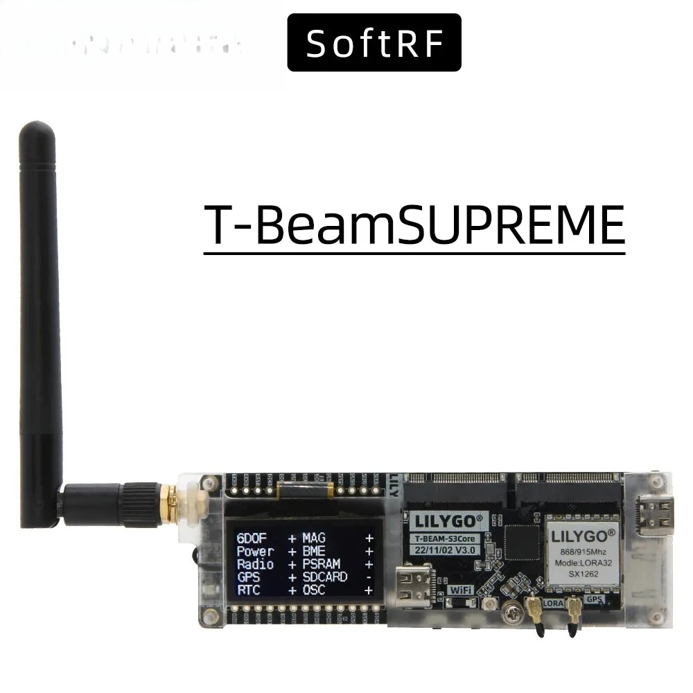 Esp32 Wifi Bluetooth Module - Scheda di sviluppo LILYGO SoftRF T-BeamSUPREME