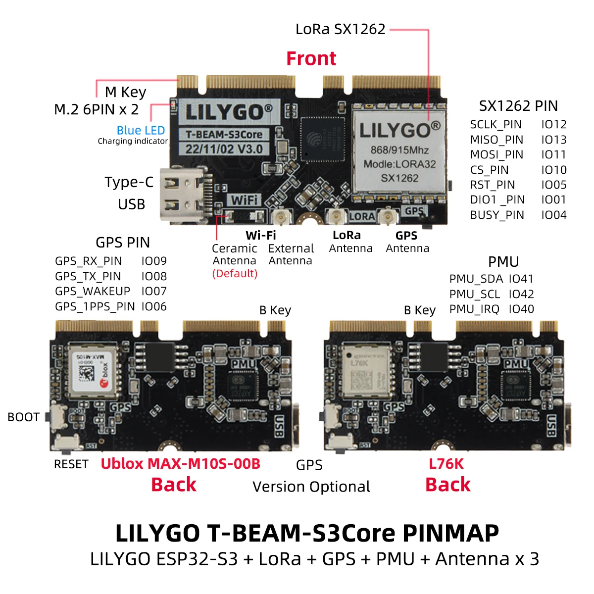 LILYGO T-BEAM-CORE V3.0 L76K U - Esp32 recensione e prezzo