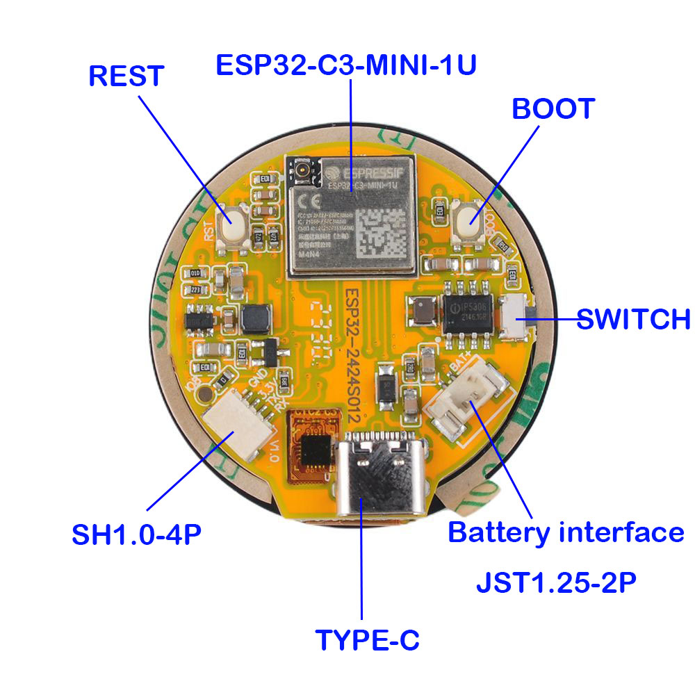Display ESP32 da 1,28 pollici  - Esp32 C3 recensione e prezzo