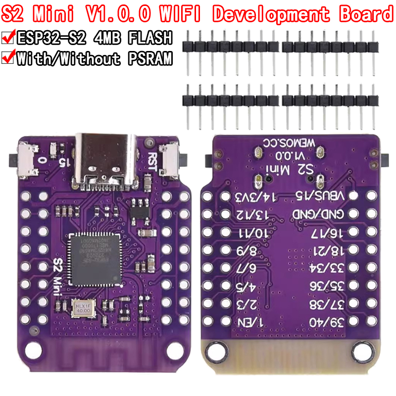 ESP32 S2 Mini V1.0.0 - Scheda  - Esp32 S2 recensione e prezzo
