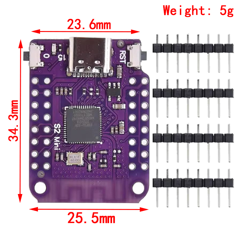 ESP32 S2 Mini V1.0.0 - Scheda  - Esp32 S2 recensione e prezzo