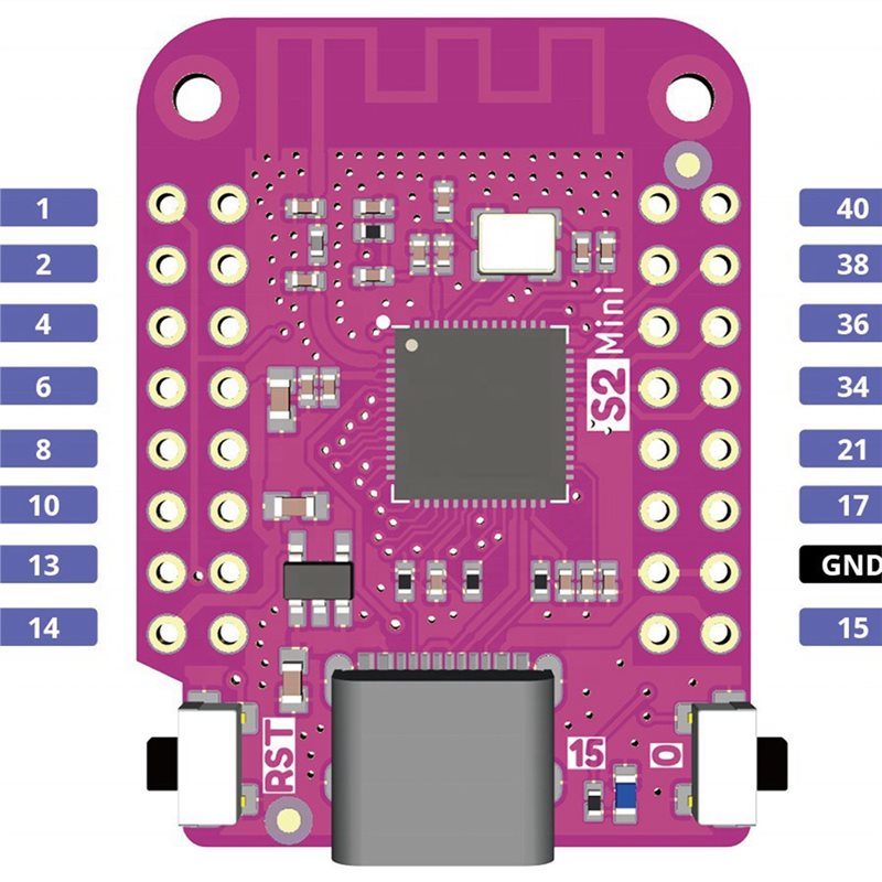 AAAEL-5PCS S2 Mini V1.0.0 Sche - Esp32 S2 recensione e prezzo