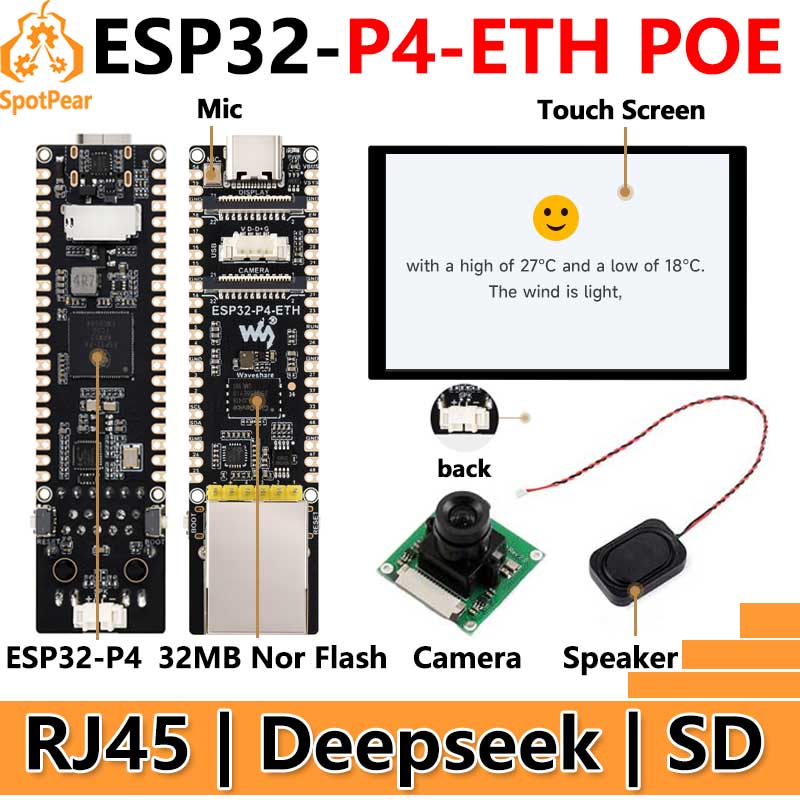 ESP32-P4-ETH RJ45 POE DSI/MIPI - Esp32 P4 recensione e prezzo
