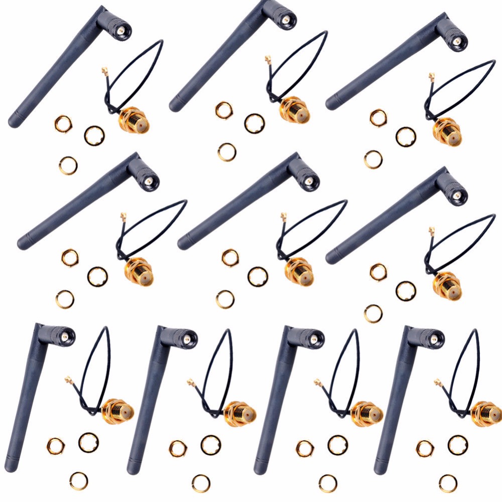10pcs 2.4GHz 3DBI Wifi Antenna - Esp8266 recensione e prezzo